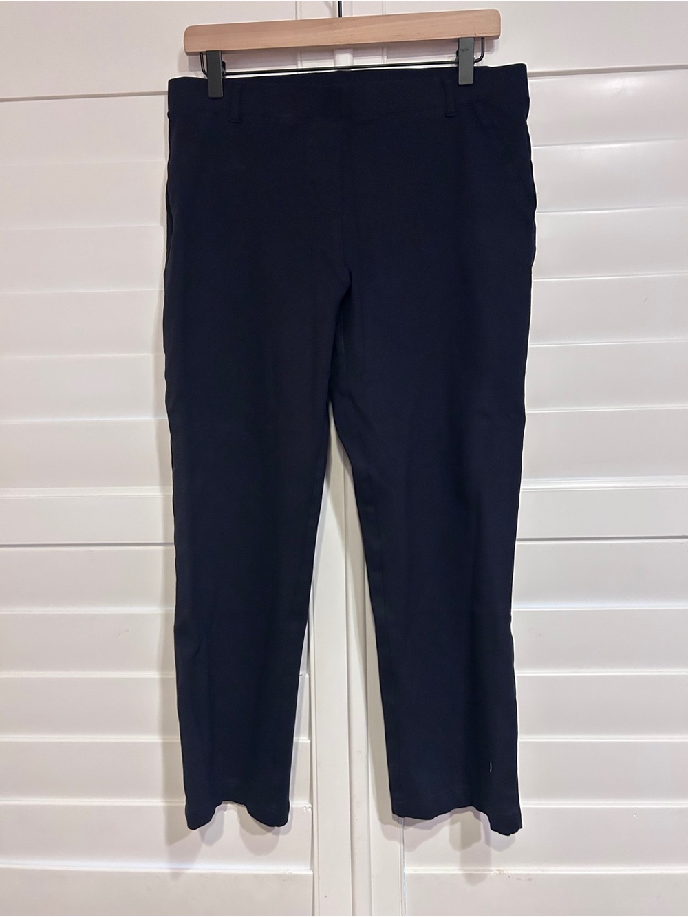 Quince Straight Leg Pull On Pant Navy Size Large